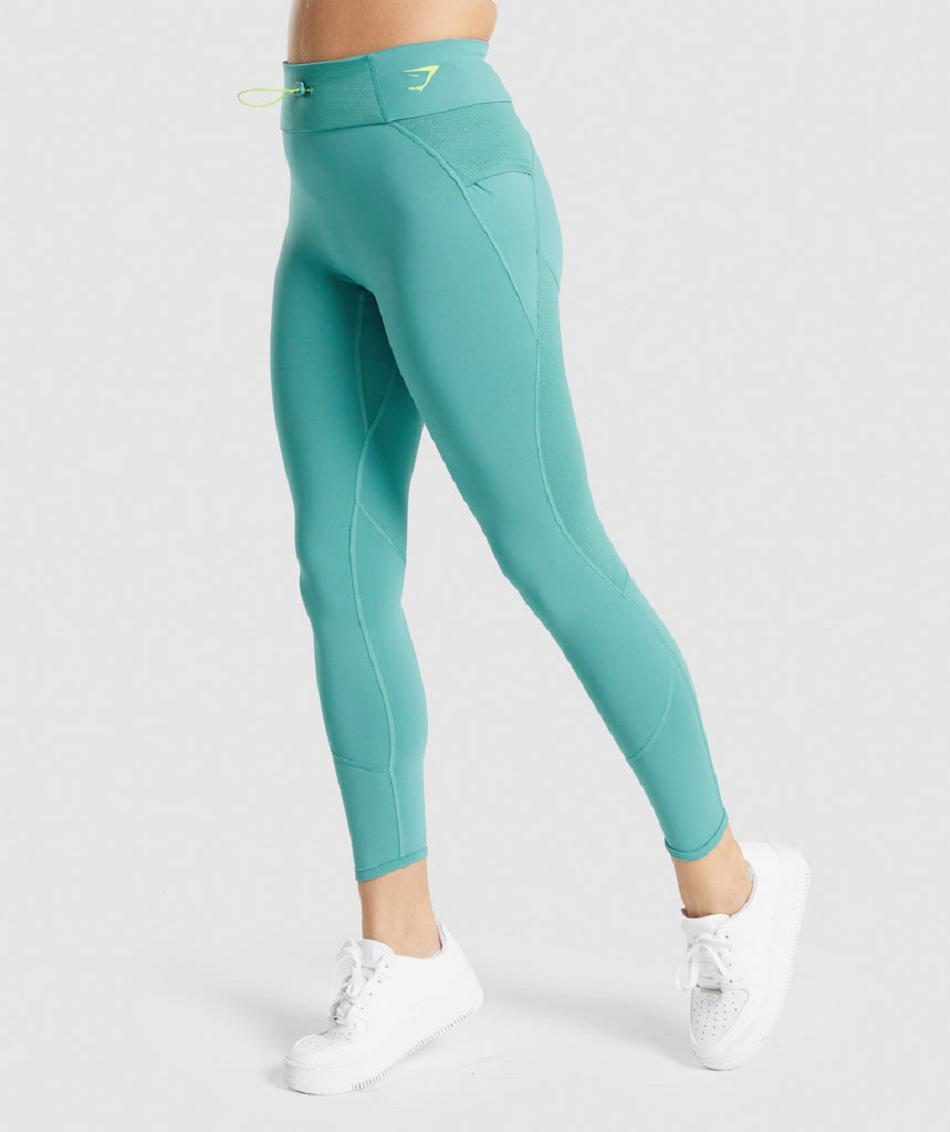 Leggins Gymshark Pulse Mujer Turquesa | CO 2952SGL